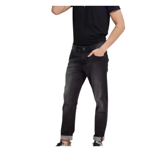 Urbanmods Black Plain Stretch Jeans