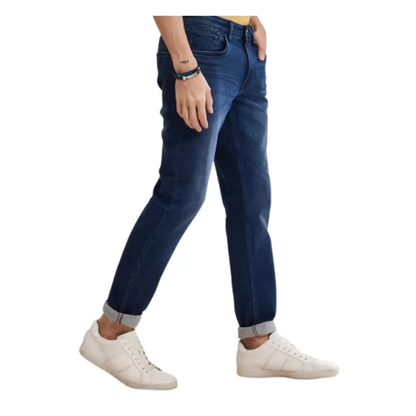 Urbanmods Blue Plain Stretch Jeans