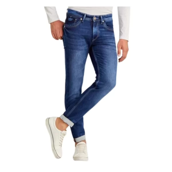 Urbanmods Blue Plain Stretch Jeans