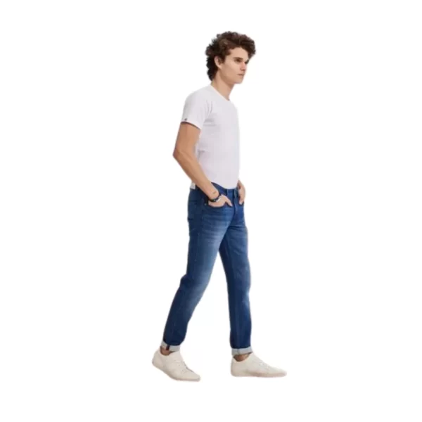 Urbanmods Medium Blue Plain Stretch Jeans