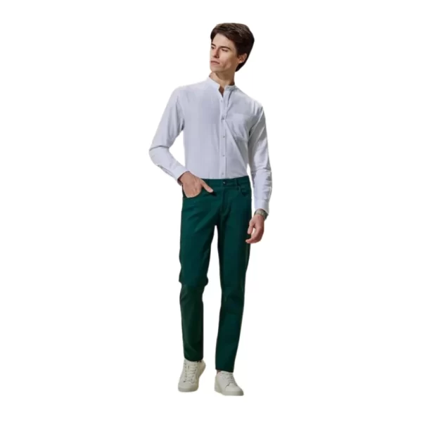 Urbanmods Green 4-Way Stretch Trouser