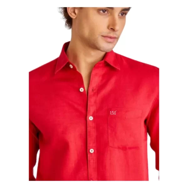 Urbanmods Red Plain Stretch Polo T-Shirt