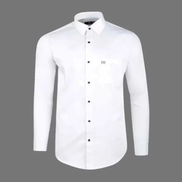 Urbanmods Solid Classic Formal Shirt White